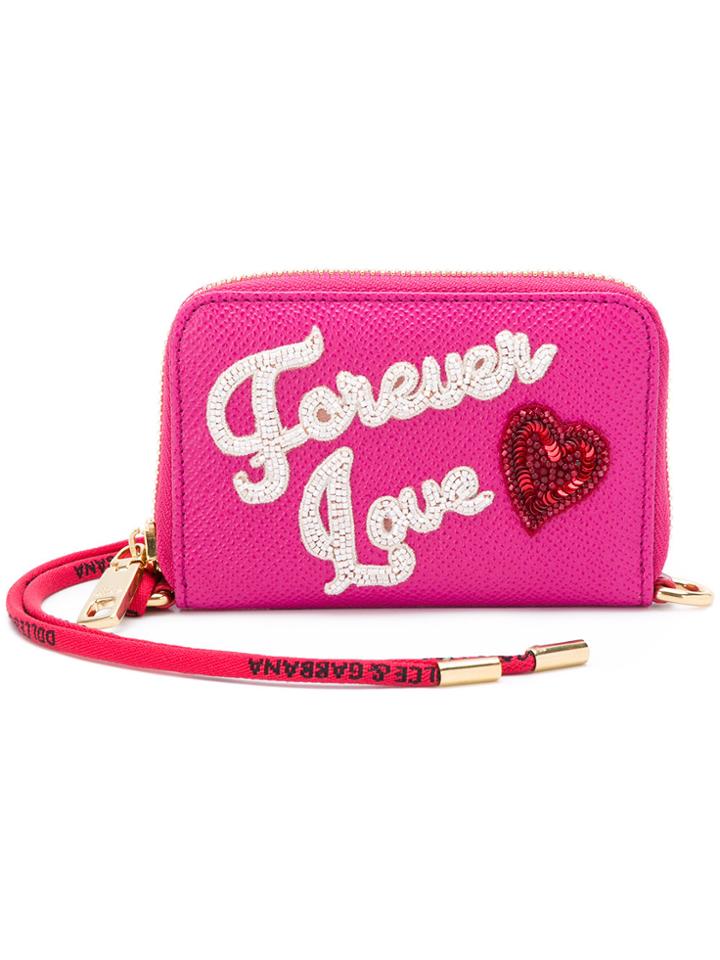Dolce & Gabbana Forever Love Purse - Pink & Purple
