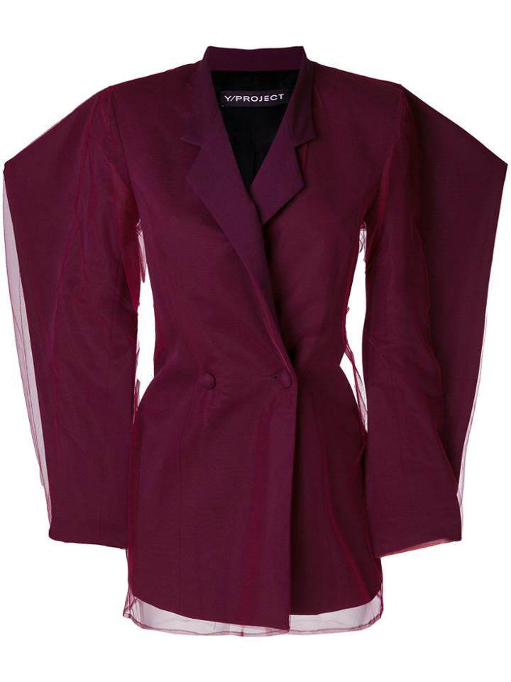 Y / Project Tulle Dress Jacket - Pink & Purple