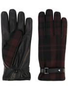 Valentino - Valentino Garavani Tartan Gloves - Men - Lamb Skin/polyamide/spandex/elastane/wool - 8, Brown, Lamb Skin/polyamide/spandex/elastane/wool
