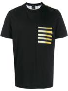 Ps Paul Smith Striped Pocket T-shirt - Black