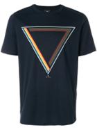 Ps By Paul Smith Multi-stripe Triangle T-shirt - Blue