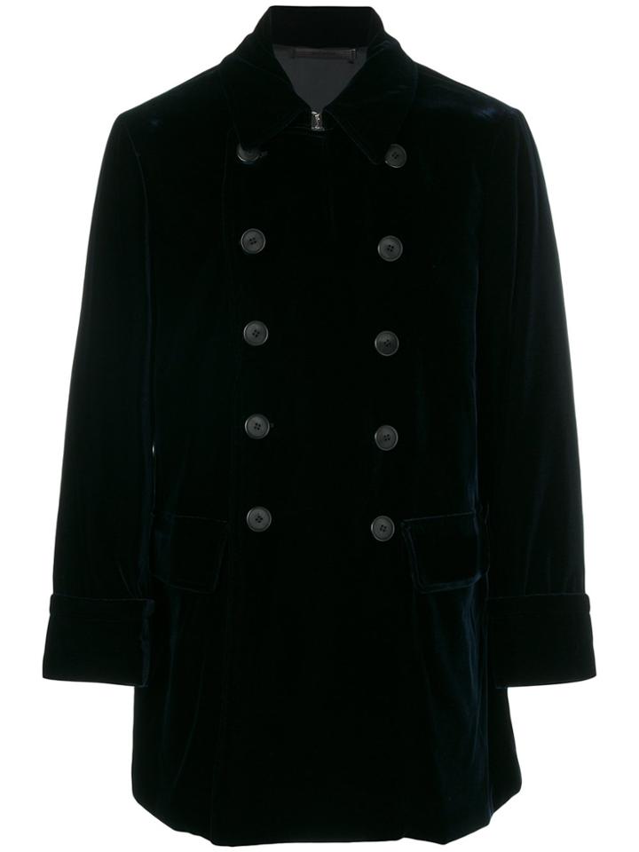 Giorgio Armani Double-breasted Coat - Blue