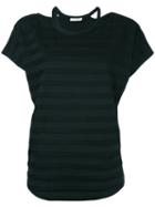 Rag & Bone /jean - Striped T-shirt - Women - Cotton/polyester/spandex/elastane - L, Black, Cotton/polyester/spandex/elastane