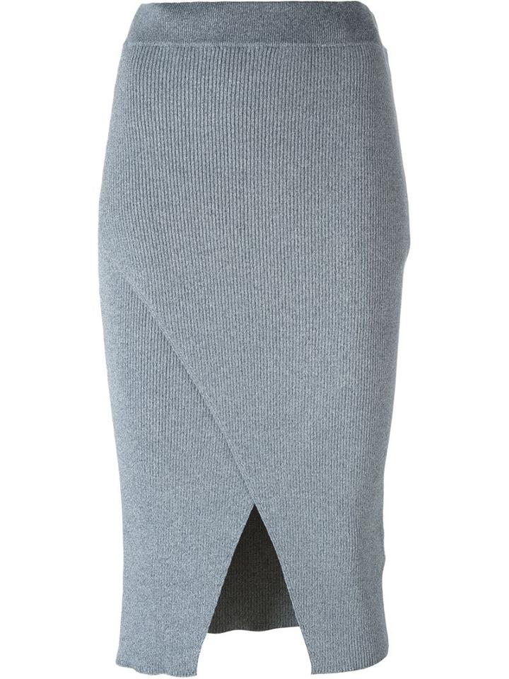 C/meo Knitted Wrap Skirt