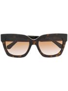 Michael Kors Gradient Square Sunglasses - Black