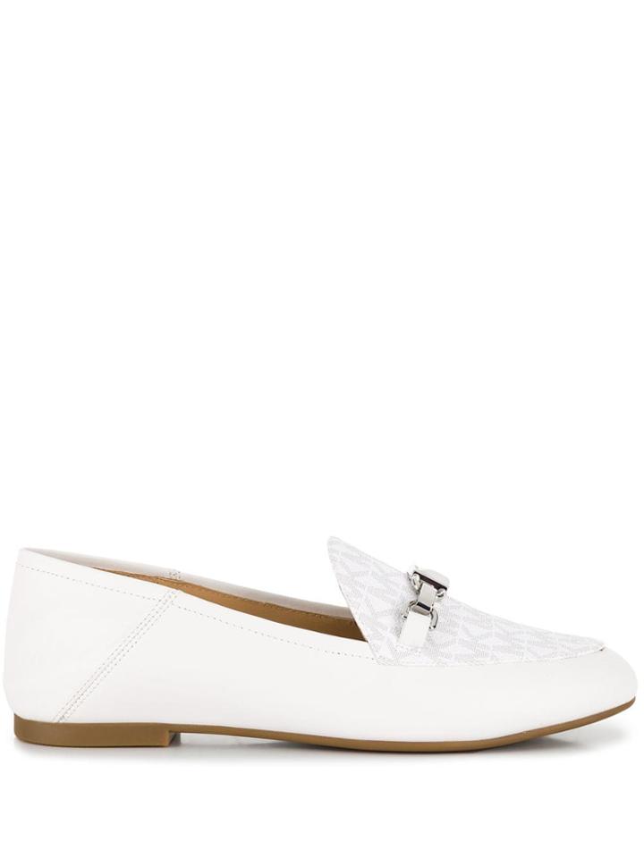 Michael Michael Kors Logo Loafers - White