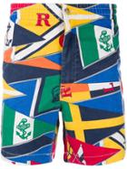 Polo Ralph Lauren Flag Print Shorts - Blue