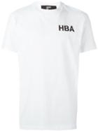 Hood By Air Embroidered Logo T-shirt, Men's, Size: Xs, White, Cotton/polyester