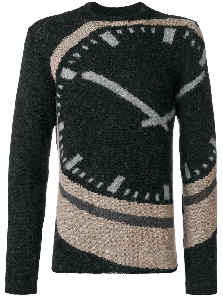 Stephan Schneider Clock Print Sweater - Grey
