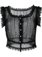 Philosophy Di Lorenzo Serafini Eyelet Lace Cropped Top