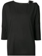 Fabiana Filippi - Shoulder Strap Top - Women - Silk/spandex/elastane - 42, Black, Silk/spandex/elastane