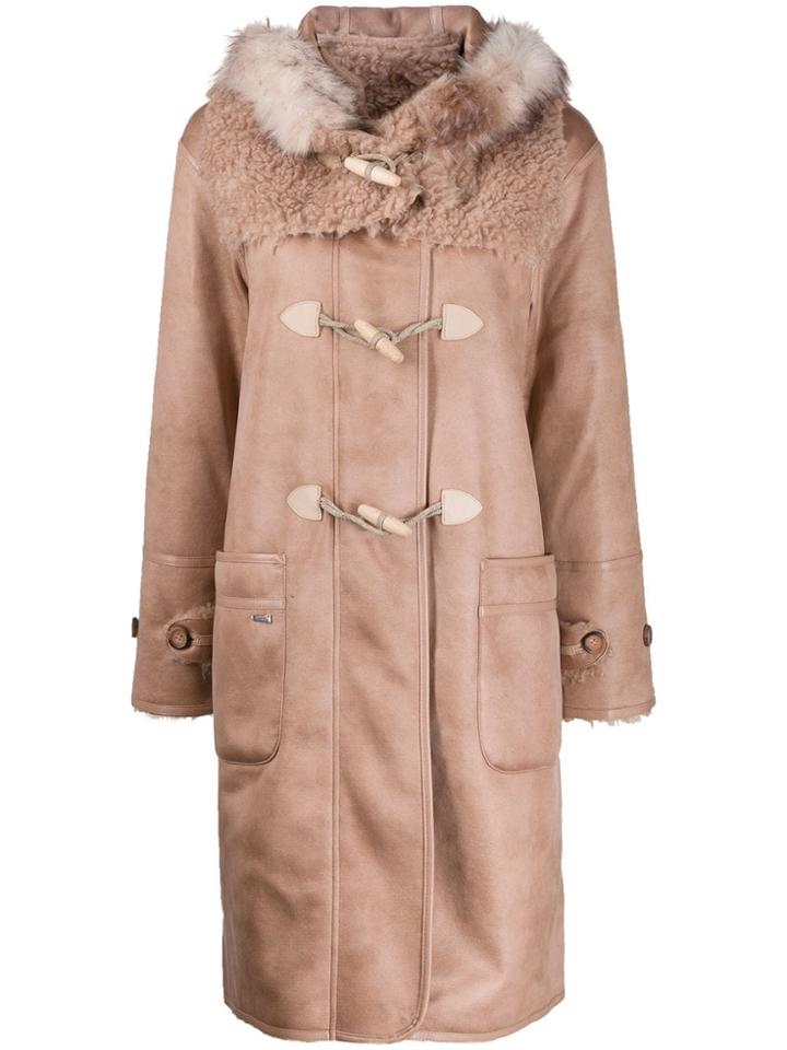 Urbancode Hooded Duffle Coat - Pink