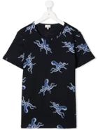 Paul Smith Junior Octopus Print T-shirt - Blue
