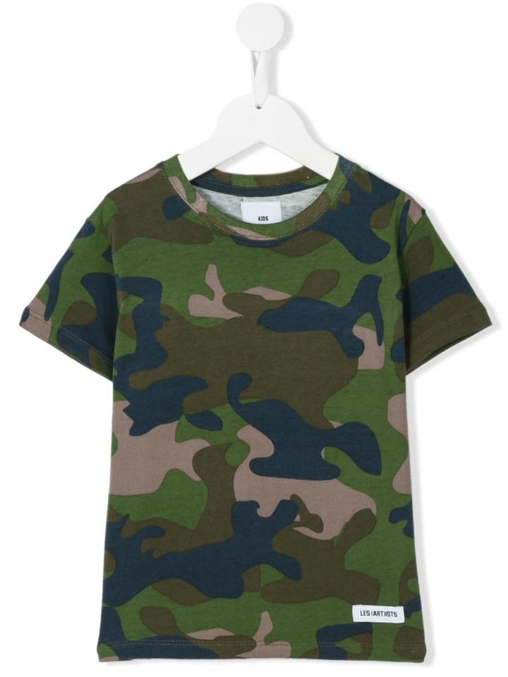 Les (art)ists Kids - Pharrell Camouflage T-shirt - Kids - Cotton - 12 Yrs, Green