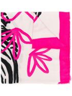 Liu Jo Abstract Print Scarf - Pink