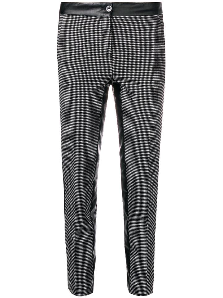 Pinko Side Stripe Slim Trousers - Black