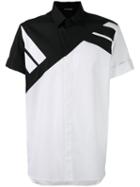 Neil Barrett Striped Short Sleeve Shirt, Men's, Size: Xxxs, White, Cotton