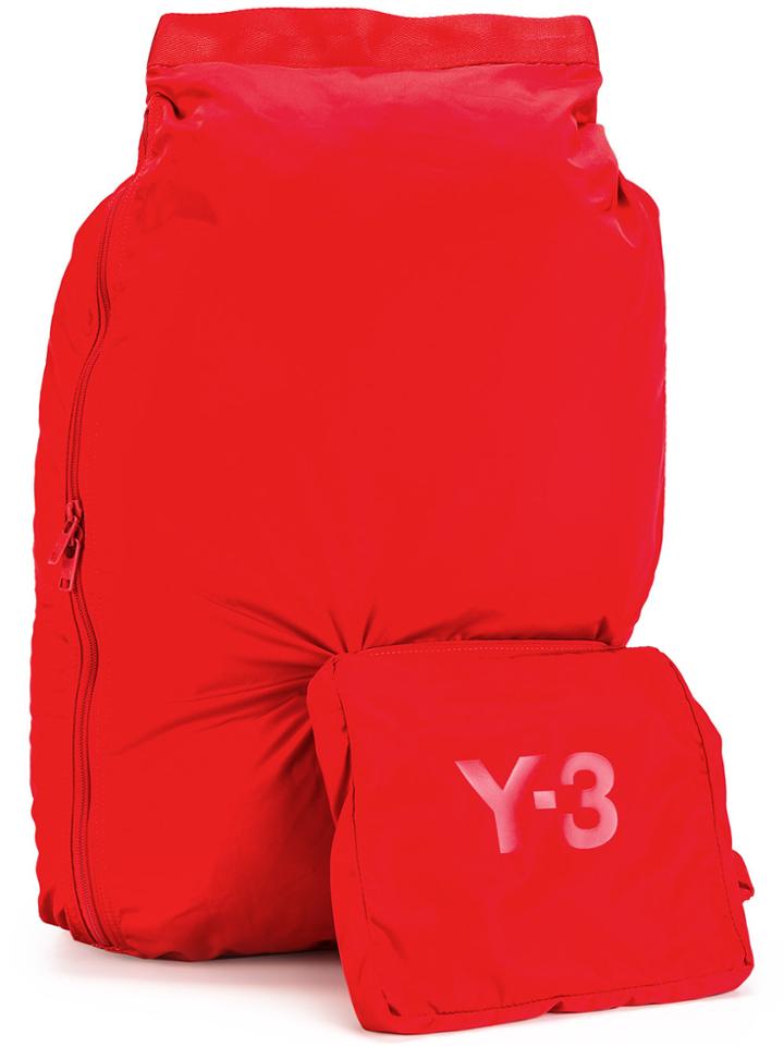 Y-3 Attached Pouch Backpack - Red