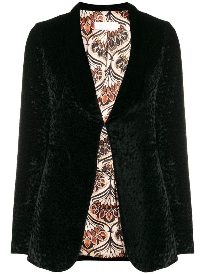 L'autre Chose Velvet Blazer - Black