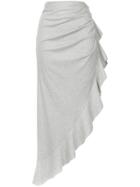 Goen.j Asymmetric Gathered Jersey Skirt - Grey
