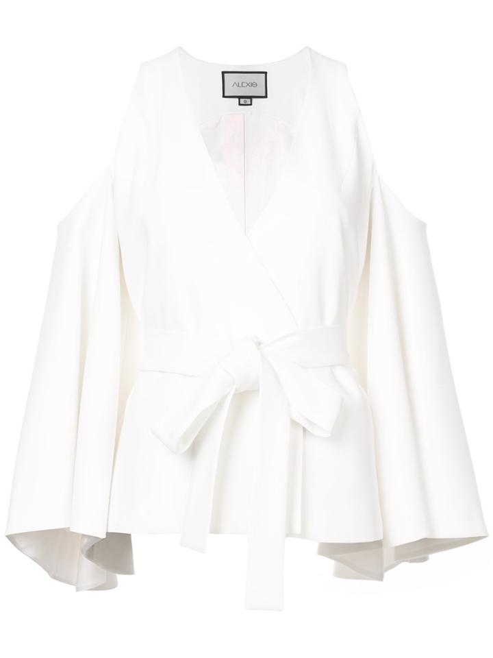 Alexis Nila Cold-shoulder Blouse - White