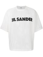 Jil Sander Sheer Logo Print T-shirt - White