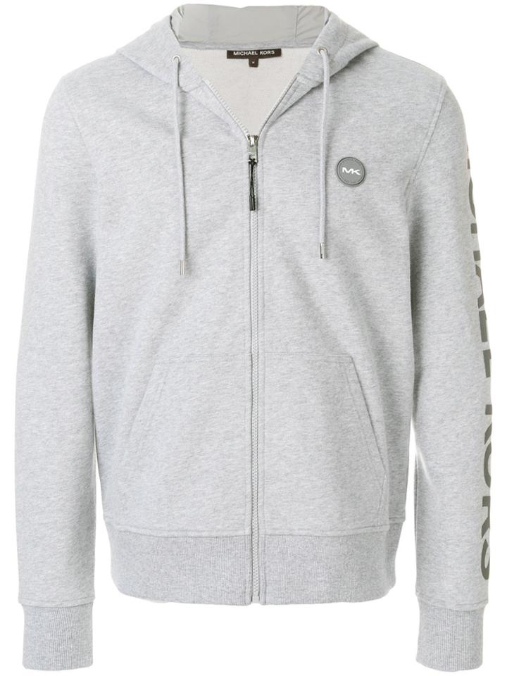 Michael Michael Kors Mk Logo Hoodie - Grey