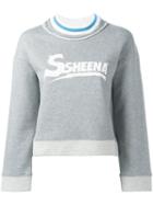 Ssheena Logo Print Sweatshirt, Women's, Size: Medium, Grey, Cotton
