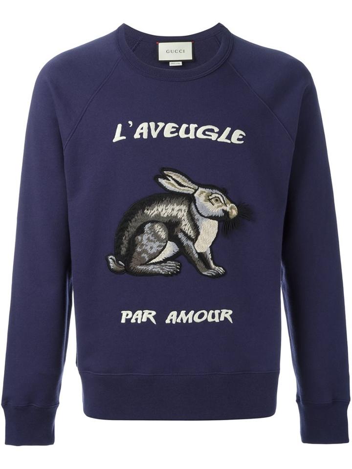 Outsource Images Rabbit Patch Sweatshirt