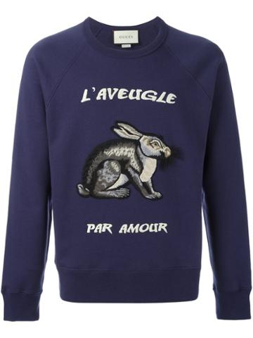 Outsource Images Rabbit Patch Sweatshirt