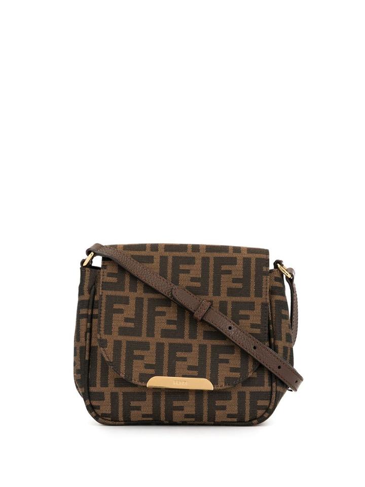 Fendi Pre-owned Zucca Print Cross Body Bag - Brown