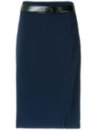 Olympiah - Pencil Skirt - Women - Cotton/polyester - 38, Blue, Cotton/polyester