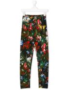 Monnalisa Jakioo Floral Print Leggings - Black