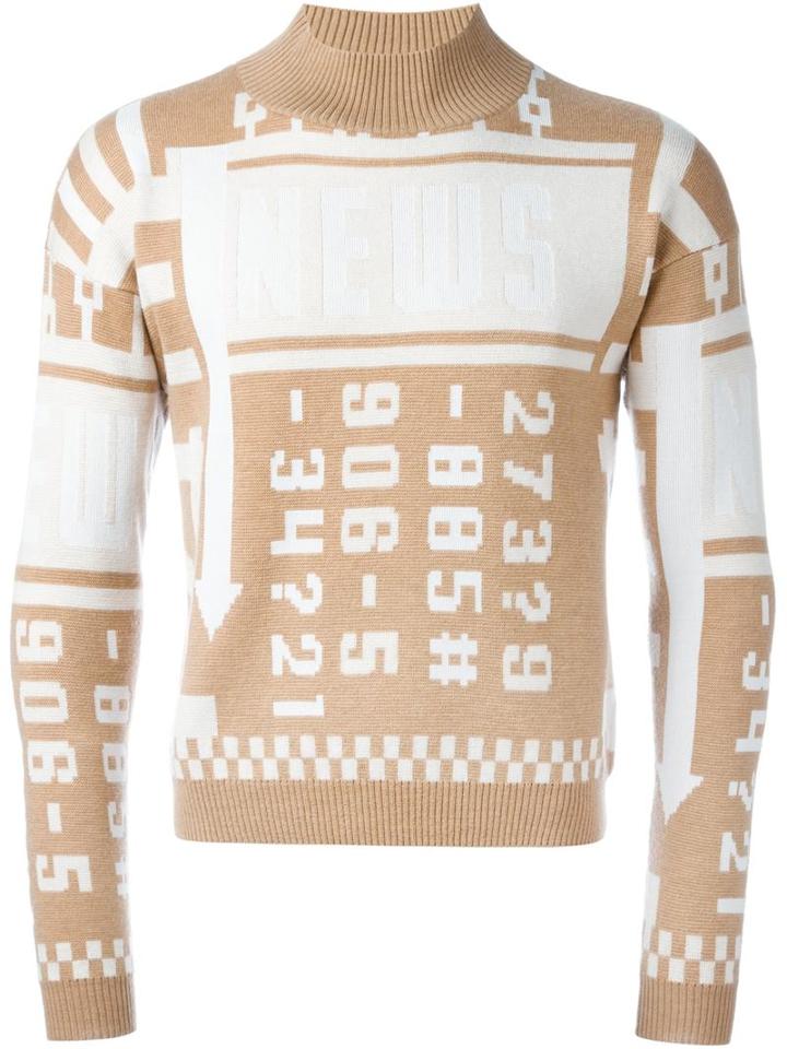 J.w. Anderson Numbers Intarsia Sweater