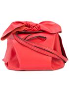 Zac Zac Posen Bow Detail Drawstring Crossbody Bag - Red