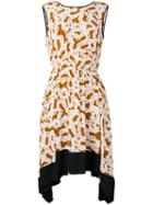 Diane Von Furstenberg Chain Print Dress - Brown