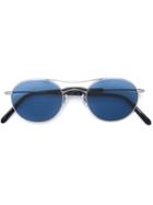 Masunaga Aviator Style Sunglasses - Metallic