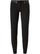 Versace Collection Zip Detail Slim Trousers