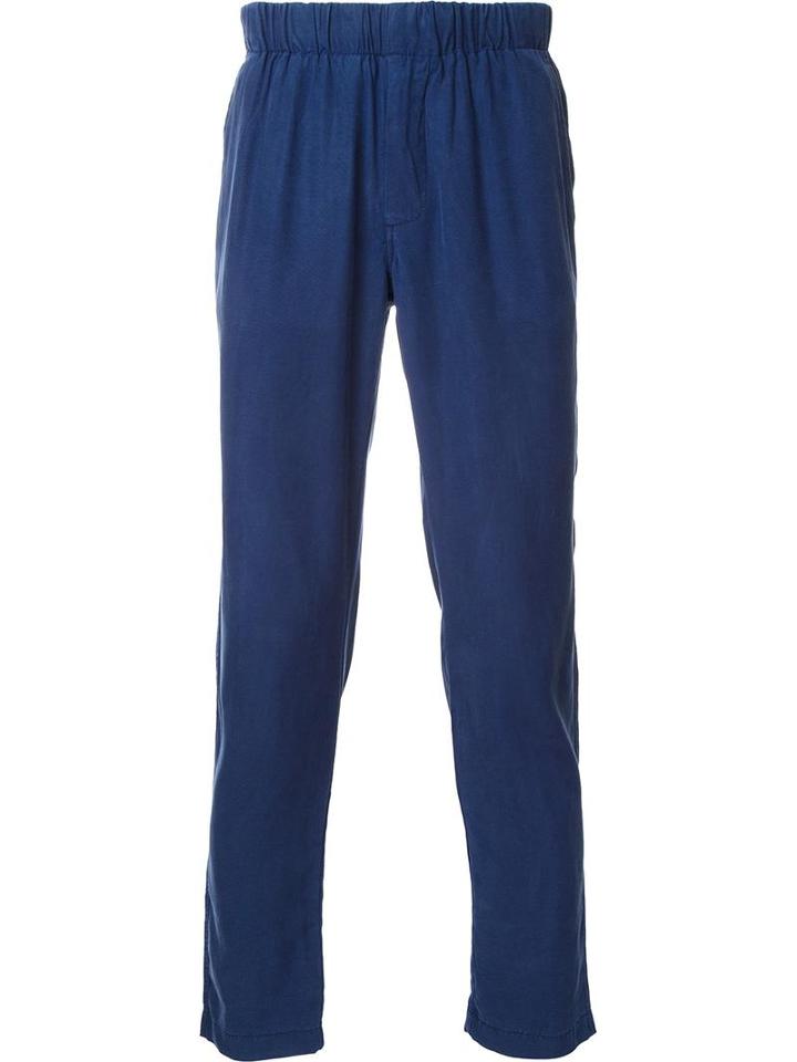 Venroy 'lounge' Chino Trousers, Men's, Size: Small, Blue, Linen/flax/tencel