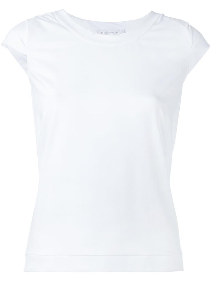 Io Ivana Omazic - Plain T-shirt - Women - Cotton/spandex/elastane - M, White, Cotton/spandex/elastane