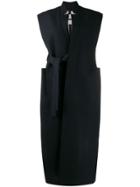 Jil Sander Sleeveless Belted Coat - Blue