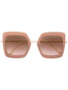 Bottega Veneta Eyewear Oversized Sunglasses - Neutrals