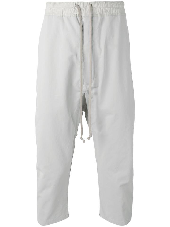 Rick Owens Drkshdw Drop-crotch Trousers, Men's, Size: Xs, Nude/neutrals, Cotton/polyamide