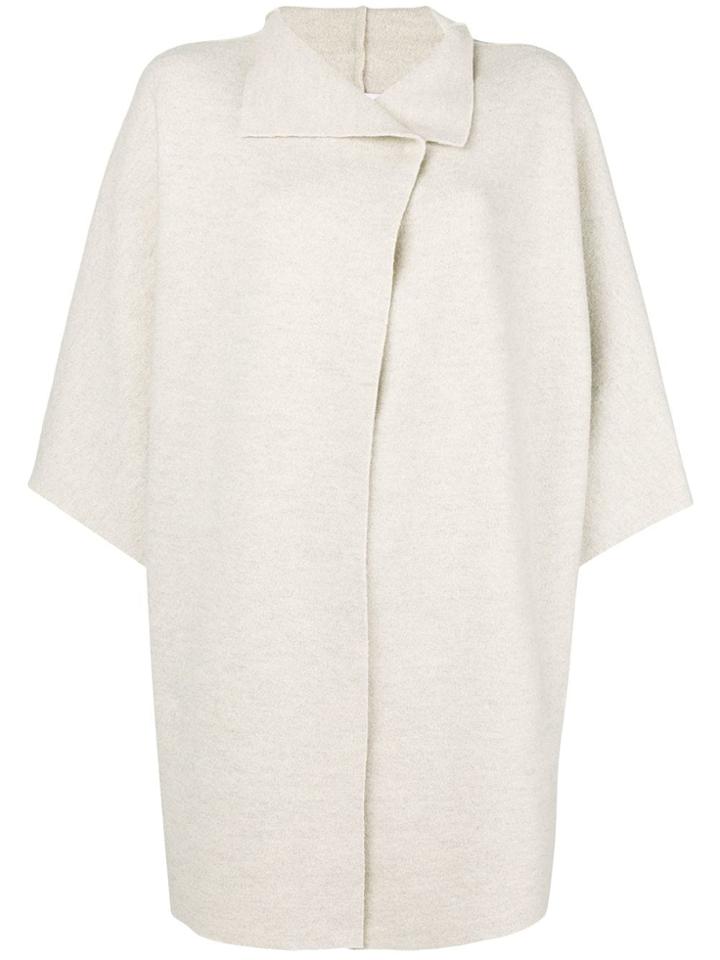 Harris Wharf London Kimono Style Coat - Neutrals