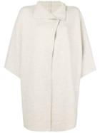 Harris Wharf London Kimono Style Coat - Neutrals
