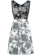 I M Isola Marras Inverted Pleat A-line Dress, Women's, Size: 42, Black, Polyester/cotton/polyamide/viscose