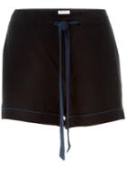 Equipment Drawstring Shorts, Women's, Size: S, Black, Silk