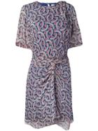 Isabel Marant Étoile Gathered Floral-print Dress - Blue