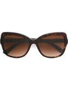Dolce & Gabbana Oversized Butterfly Sunglasses, Women's, Brown, Acetate