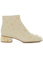 See By Chloé Jarvis Studded Ankle Boots - Nude & Neutrals